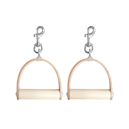 Leather & Wood Handles (Pair)